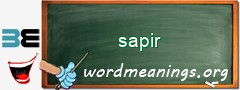 WordMeaning blackboard for sapir